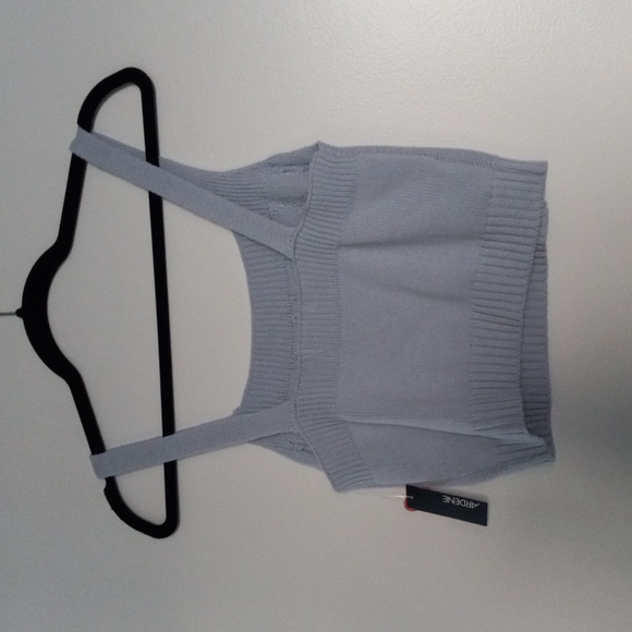 NWT Blue Knit Crop Tank - Picture 2 of 4